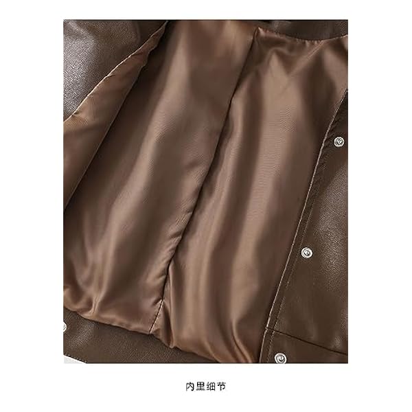 Adhdyuud Vrouwen Casual Lederen Jas Herfst Slanke Korte Jas Punk Motorfiets Faux Lederen Blazer